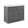 Crosley Furniture Claire Kitchen Island In Gray