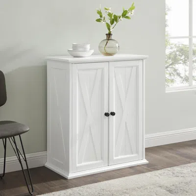 Crosley Furniture Clifton Stackable Pantry Distressed White