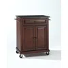 Crosley Furniture Lafayette Granite Top Portable Kitchen Island/cart Mahogany/black