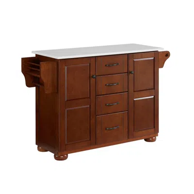 Crosley Furniture Eleanor Stone Top Kitchen Island In Brown