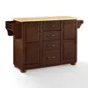 Crosley Furniture Eleanor Wood Top Kitchen Island Mahogany/natural