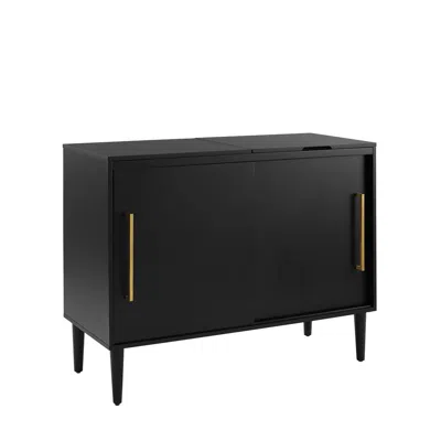 Crosley Furniture Everett Media Console Matte Black