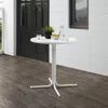 Crosley Furniture Griffith Outdoor Metal Bistro Table White Satin