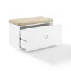 Crosley Furniture Harper Entryway Bench White/tan