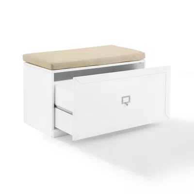Crosley Furniture Harper Entryway Bench White/tan