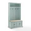 Crosley Furniture Holbrook Hall Tree Distressed Seafoamblue/oatmeal