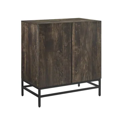 Crosley Furniture Jacobsen Bar Cabinet Brown Ash/matte Black
