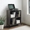 Crosley Furniture Jacobsen Record Storage Cube Bookcase Brown Ash/matte Black