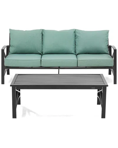 Crosley Furniture Kaplan 2pc Outdoor Sofa Set In Green