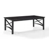 Crosley Furniture Kaplan Outdoor Metal Coffee Table Oil Rubbed Bronze