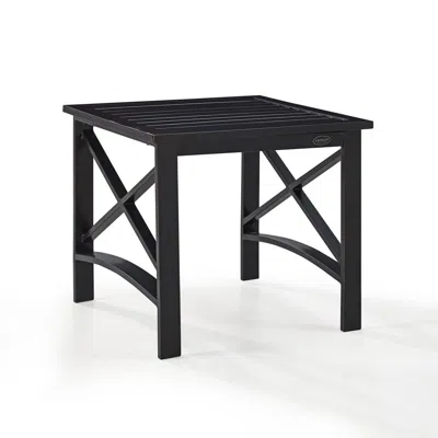 Crosley Furniture Kaplan Outdoor Metal Side Table Oil Rubbed Bronze In Black