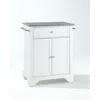 Crosley Furniture Lafayette Granite Top Portable Kitchen Island/cart White/gray