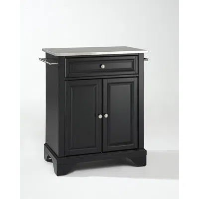 Crosley Furniture Alexandria Stainless Steel Top Portable Kitchen Island/cart Black/stainless Steel