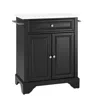 Crosley Furniture Lafayette Stone Top Portable Kitchen Island/cart In Black