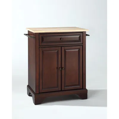 Crosley Furniture Lafayette Wood Top Portable Kitchen Island/cart Mahogany/natural