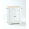 Crosley Furniture Lafayette Wood Top Portable Kitchen Island/cart White/natural