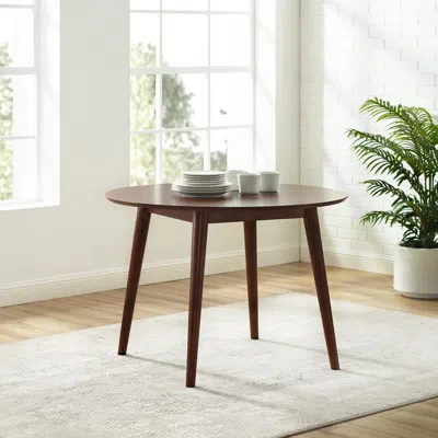 Crosley Furniture Landon Round Dining Table Mahogany In Brown