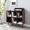 Crosley Furniture Liam 6 Cube Bookcase Walnut