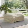 Crosley Furniture Outdoor Catalina Round Sectional Furniture Cover Tan