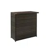 Crosley Furniture Palm Harbor Outdoor Wicker Bar Brown
