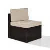 Crosley Furniture Palm Harbor Outdoor Wicker Center Chair Sand/brown
