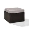 Crosley Furniture Palm Harbor Outdoor Wicker Ottoman Gray/brown
