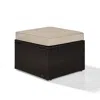 Crosley Furniture Palm Harbor Outdoor Wicker Ottoman Sand/brown