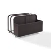 Crosley Furniture Palm Harbor Outdoor Wicker Pool Storage Caddy Brown