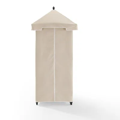 Crosley Furniture Palm Harbor Outdoor Wicker Towel Valet Sand/brown