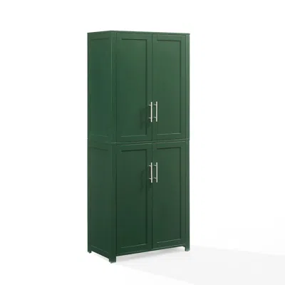 Crosley Furniture Savannah Tall Kitchen Storage Pantry In Green