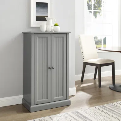 Crosley Furniture Seaside Accent Cabinet Distressed Gray