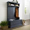 Crosley Furniture Seaside Hall Tree Distressed Navy