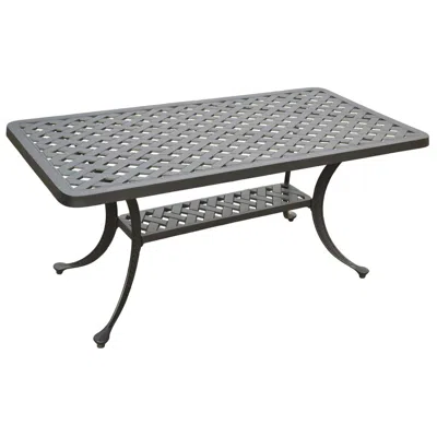 Crosley Furniture Sedona Rectangular Coffee Table Black