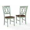 Crosley Furniture Shelby 2-piece Dining Chair Set Distressed Teal - 2 Chairs