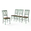 Crosley Furniture Shelby 4-piece Dining Chair Set Distressed Teal - 4 Chairs