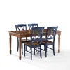 Crosley Furniture Shelby 5-piece Dining Table Set For 4 In Blue