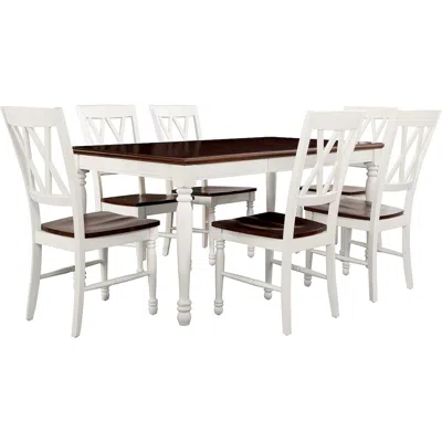 Crosley Furniture Shelby 7-piece Dining Table Set For 6 In White