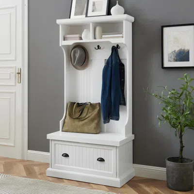 Crosley Furniture Shoreline Hall Tree White