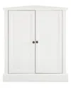 Crosley Furniture Shoreline Stackable Corner Pantry In White