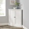Crosley Furniture Shoreline Stackable Corner Pantry White