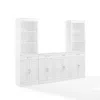 Crosley Furniture Stanton 3-piece Sideboard And Storage Bookcase Set