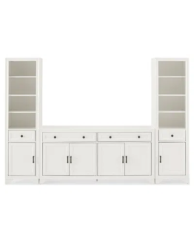 Crosley Furniture Tara 3pc Entertainment Set In White