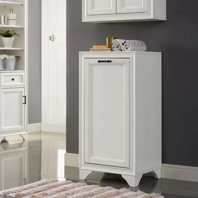 Crosley Furniture Tara Linen Hamper White