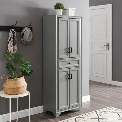 Crosley Furniture Tara Pantry Distressed Gray