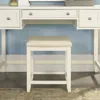 Crosley Furniture Vista Makeup Vanity Stool In White