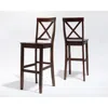 Crosley Furniture X-back 2pc Bar Stool Set Mahogany - 2 Stools