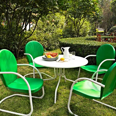 Crosley Griffith Grasshopper Green 5-piece Outdoor Dining Set