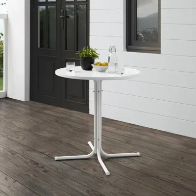 Crosley Griffith Outdoor Round Bistro Table -  In Black