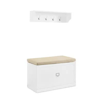 Crosley Harper 2-piece Entryway Set In White