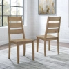 Crosley Joanna 2pc Ladder Back Chair Set Rustic Brown - 2 Ladder Back Chairs-
